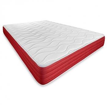 Colchón Viscoelástico Lite Reversible 135 x 200 cm, Firmeza y Confort Óptimos, Grosor 20 cm, Cara Invierno-Verano