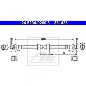 Manguera de freno flexible ATE 24.5204-0260.3