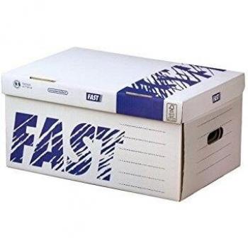 CAJON FAST-PAPERFLOW CARTON COLOR AZUL PARA 5 CAJAS ARCHIVO DEFINITIVO