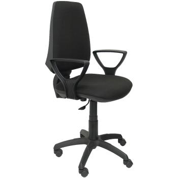 Piqueras y Crespo Silla Elche CP Brazos Golf Bali Color Negro Oficina, Tela, 109x46x46 cm