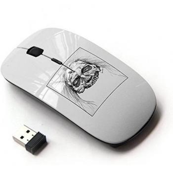 KOOLmouse [ Ratón óptico 2.4G inalámbrico ] [ Zombie Head - White Walker ]