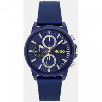 Reloj HUGO Relax 1530257 multifunción de silicona azul para hombre