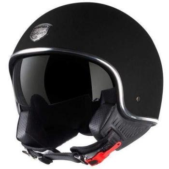 Astone Helmets - Minijet 66 - Casque jet vintage - Casque style rétro US - Casque de moto en polycarbonate - matt black M