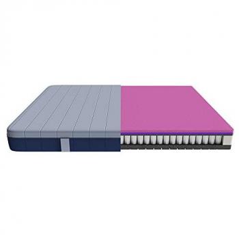 Colchón Viscoelástico Enfundable Flow e-Hybrid 150x200 cm - 4 Capas, Muelles Ensacados SpringCore, Altura 28 cm, Firmeza Alta, Tecnología SeparateMuv y Mor