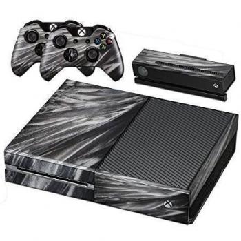 Abstract 10113, Modern, Skin Sticker Decal Vinyl Wrap Cover Protector with Leather Effect Laminate and Colorful Design for Xbox One for Game Console and 2 Controllers., [Importado de Reino Unido]