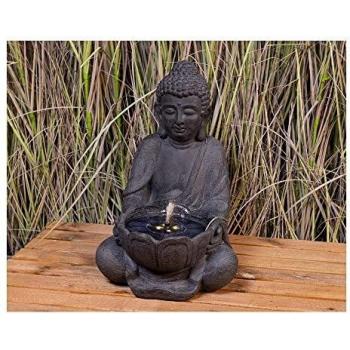 FUENTE BUDA LUZ SOLAR 45X29.5X28CM
