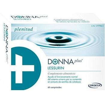 DONNAplus Lessurin | Complemento Alimenticio Para el Sistema Urinario y Pérdidas de Orina con Semillas de calabaza e Isoflavonas de Soja - 60 comprimidos