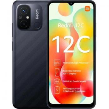 Xiaomi Redmi 12C Smartphone 4GB RAM + 128GB Almacenamiento, MediaTek Helio G85, Pantalla de 6.71 pulgadas, Color Gris