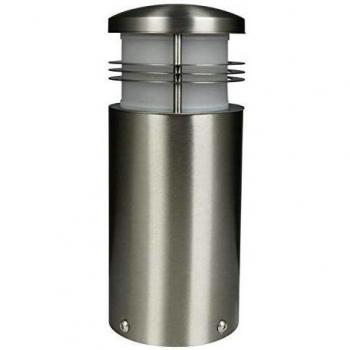 Heitronic - Lámpara de pie de Acero Inoxidable v4a Creo lámpara de jardín baliza baliza para e27 Bombillas led 25cm