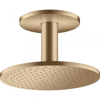 Rociador de Ducha Hansgrohe Axor 250 con Conexión al Techo, 2 Chorros, Color Bronce Brossé