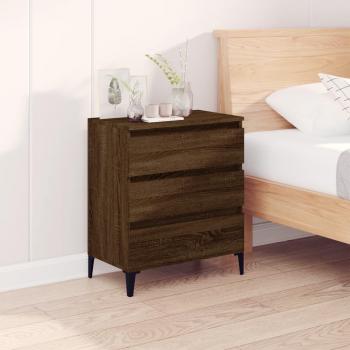 Aparador de madera contrachapada marrón roble 60x35x70 cm - Mueble de Almacenaje de Salón, Buffet para salón, Armario Auxiliar, Armario de Almacenamiento