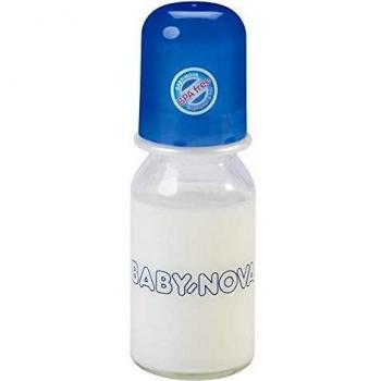 Biberón vidrio borosilicato tetina silicona, Novatex 125 ml