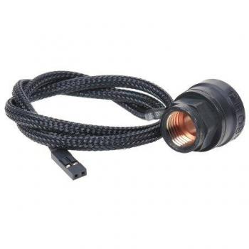 Phobya In-Line Temperature Sensor 2x G1/4 Inner Thread - Matte Black