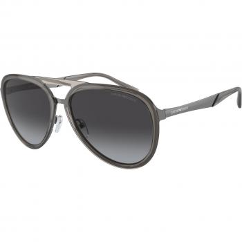 Emporio Armani EA2145 Col. 33578G Men's Pilot Sunglasses Grey Size 59