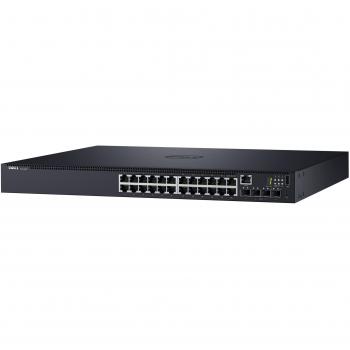 Dell N1524P Managed L3 Gigabit Ethernet Switch with 24 Ports (10/100/1000) and 4 x 10 Gigabit SFP+ - Rack-Mountable Power over Ethernet (PoE)