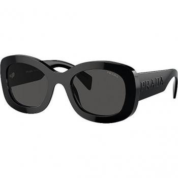 Prada PR A13S 1AB5S0 Women's Round Black Sunglasses Size 54