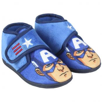 Avengers Capitán América - Zapatillas de Estar por casa Slip Media Bota