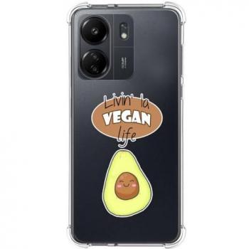 Funda Silicona Antigolpes para Xiaomi Redmi 13C Diseño Vegan Life