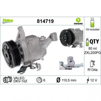 Compresor de aire acondicionado VALEO 814719