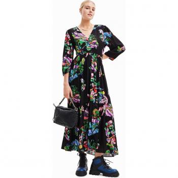 Vestido Desigual largo estampado Lacroix