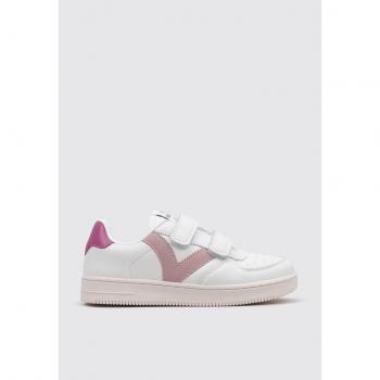 Zapatillas Deportivas Victoria Tiempo Tiras Efecto Piel Rosa para Niña EU 28