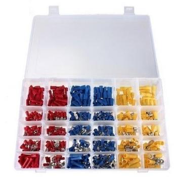 Gearmax® 480Pcs Assorted Insulated Electrical Wire Terminals Crimp Connectors Spade Set