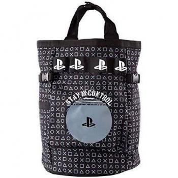 Sony PlayStation All-Over Print Toploader Backpack - Stay in Control - Black - 100% Polyester