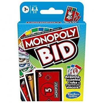 Monopoly Bid Italiano - Juego de Mesa de Estrategia y Subasta