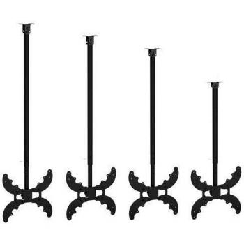Soporte de Techo para TV VESA B-DX 400 XXL, Compatible con Pantallas de Hasta 55, Capacidad de Carga de 40 kg, Color Negro