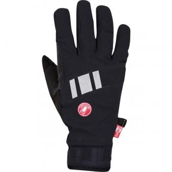 Castelli - Tempesta Glove, color negro,plateado, talla M
