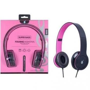 AURICULAR PLEGABLE, COLORES ROSA, AZUL O NEGRO.