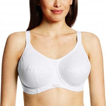 Elomi Energise Full Cup Sports Bra - White Nylon - Size 36DD