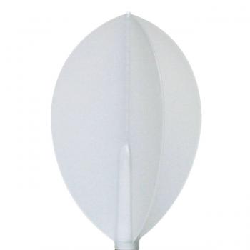 Cosmo Darts Plumas fit Flight 6 unid. Oval Blanco Natural