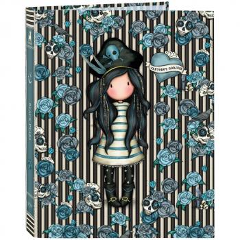 Carpeta de anillas Gorjuss Black Pearl A4