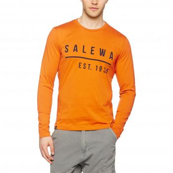 Salewa Binne Co M L/S Tee - Camiseta manga larga para hombre, color naranja, talla 52/XL