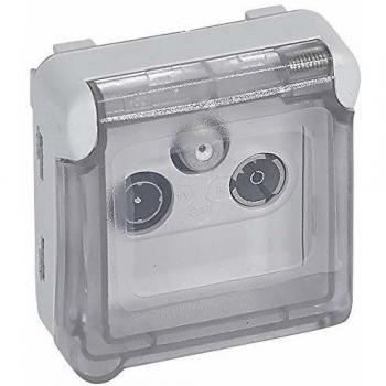 Legrand - 069558 toma tv-r sat gris plexo ii comp. Ref. 6565140300