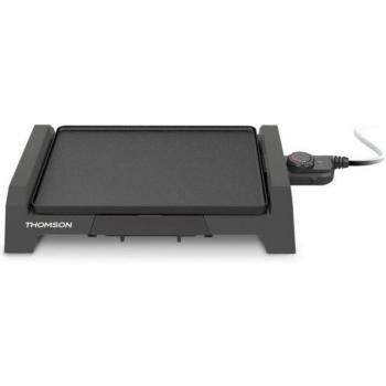 Plancha Eléctrica Thomson THPL935A 35x25 cm con termostato regulable y placa antiadherente de 2000W en color negro