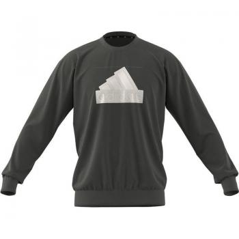 Sudadera Adidas M Fi Bos Crw Verde Oscuro Hoodie Ir9163