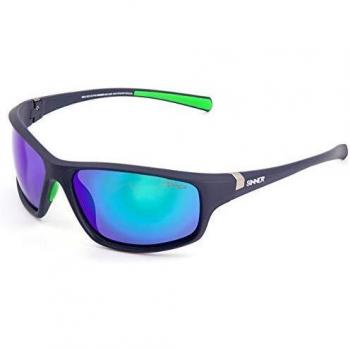 Sinner Fonds Sunglasses - One Size, Unisex, Matte Dark Blue, Sintec Green Oil Lens, CAT3