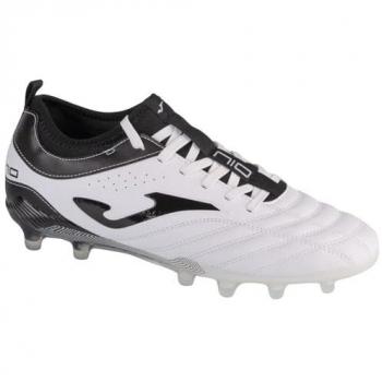 Botas de fútbol Joma Numero-10 2402 blancas y negras, Firm Ground, talla 43.5 EU