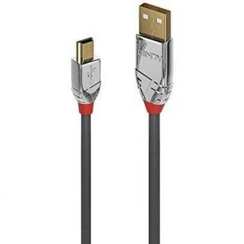 Lindy 36631 - Cable USB 1m USB 2.0 USB A Mini-USB B Gris