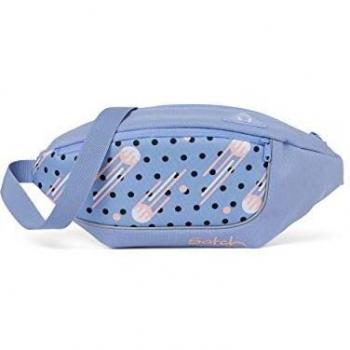 Satch Cross Body Hip Bag Catch Up - Light Blue & Rose, Teenager Friendly with Two Compartments