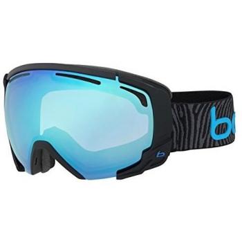 Bollé Supreme OTG - Gafas de esquí para hombre, color negro mate y azul neón, talla M/L