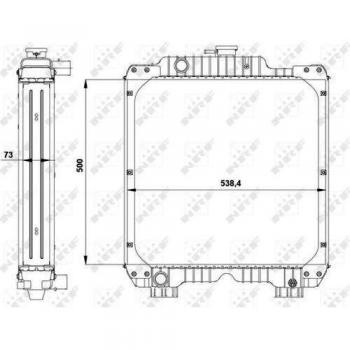Radiador de Motor NRF 54091 - Refrigeración Eficiente