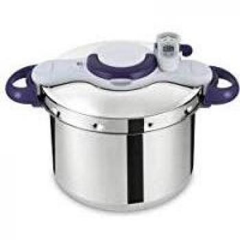 Autocuiseur Seb Clipso Minut Perfect 6L Inducción Púrpura con Temporizador y Recetario, Fabricado en Francia