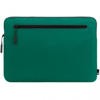 Funda Compacta de Nylon Flight con Etiqueta Zip Incase para MacBook Pro (13 2022-2012) y MacBook Air (13 2022-2018) - Verde Malaquita