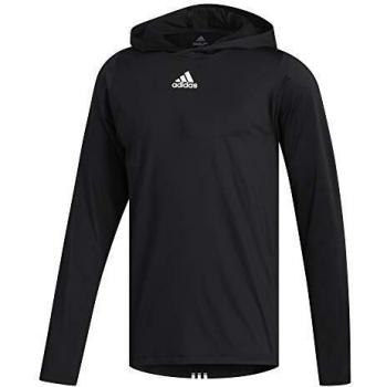 adidas FL 3S+ LS Hdt Camiseta De Manga Larga, Hombre, Negro, 3XL