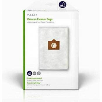 NEDIS Bolsa de la aspiradora Bolsa de la aspiradora | Número de Bolsas de Polvo: 4 | Sintético | Puzer Eeva/Easy | Blanco Blanco