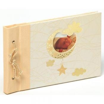 Walther, Álbum para Bebés, Bambini, FA-114, 40 Páginas Blancas, 23,5x16 cm, Beige