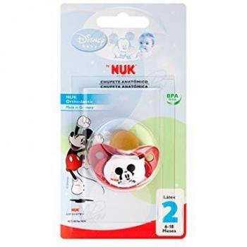 NUK Chupete Disney Mickey Anatómico Látex 6-18 meses 1 unidad
